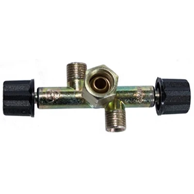 Imagen de Campingaz 4330285 Doble válvula de derivación r 1/4&#039;&#039; izquierda, 2 salidas con obturador