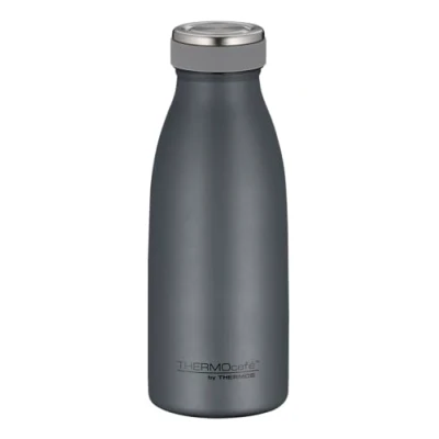 Imagen de THERMOcafé by THERMOS TC BOTTLE Termo (0,35 L, acero inoxidable, resistente al carbono, 12 horas de calor, 24 frío, a prueba fugas, para la escuela, viajes y oficinas)