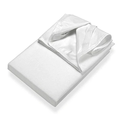 Imagen de Setex Generation F4PE Cubrecolchón Impermeable, Color Blanco, algodón Rizado, 160 x 200 cm