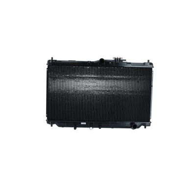 Imagen de NRF EASY FIT 507728 Radiador, refrigeración del motor Aluminio 668 352 32 con tapa de cierre, caperuza Aletas soldadas