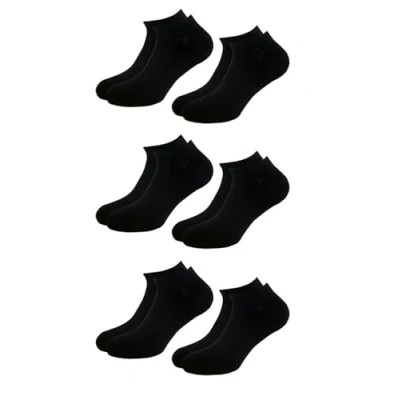 Imagen de Lotto, 12 pares calcetines para hombre, transpirables y ligeros, funda de algodón suave zapatos, ideal correr, Gym, fitness, pilates, certificados OEKO TEX, negro, 39 42