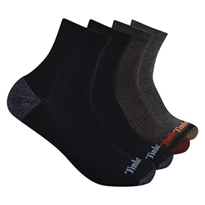 Imagen de Timberland Pack de 4 Calcetines Cuartos semiacolchados, Multicolor, Talla única para Hombre