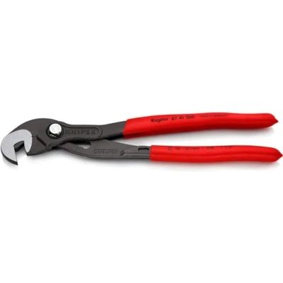 Imagen de Knipex Llave múltiple ajustable gris atramentado, recubiertos de plástico antideslizante 250 mm (cartulina autoservicio/blíster) 87 41 SB