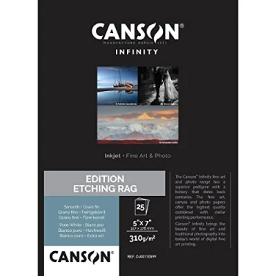 Imagen de Canson Infinity Edition Etching Rag Caja 12,7x17,8 25 Hojas 310g