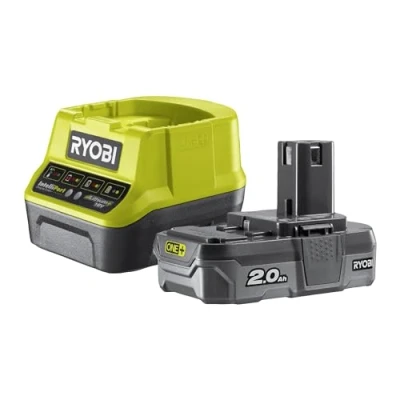 Imagen de Ryobi RC18120 120, Juego de batería 18 V OnePlus 2,0 Ah LithiumPlus y 1 Cargador rápido