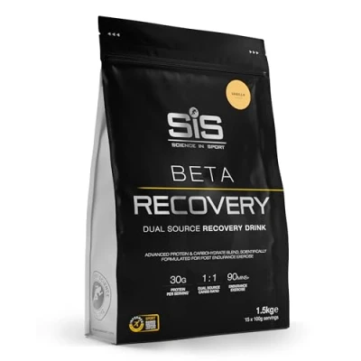 Imagen de Science in Sport BETA Recovery en polvo 1.5kg Vainilla Bebida deportiva de recuperación con carbohidratos y proteínas una proporción 2:1. para entrenamiento