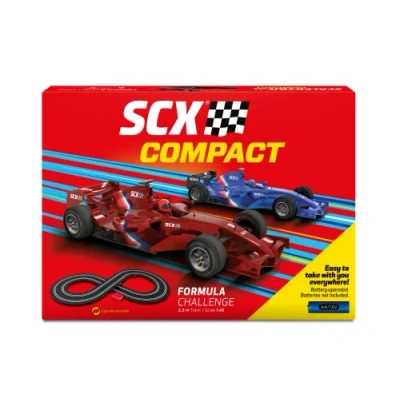 Imagen de SCX Circuito Compact Pista de Carreras Completa 2 Coches y mandos 1:43 (Formula Challenge)