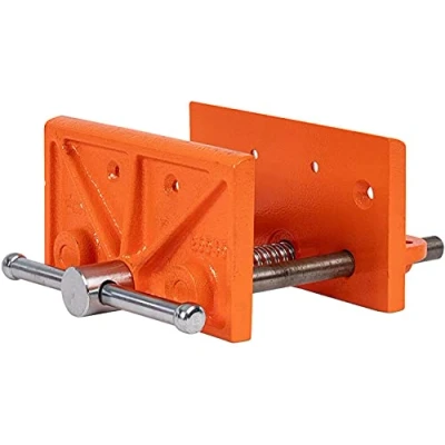 Imagen de Pony POJ26545 Tornillo de banco ligero para carpintero, naranja, 4 1/2 pulgadas