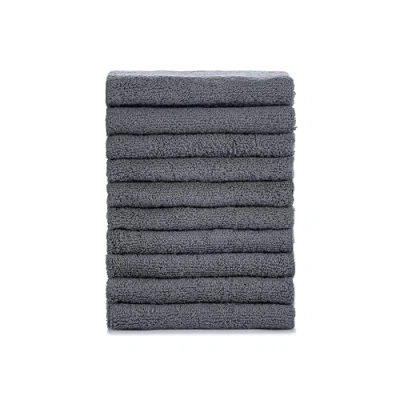 Imagen de Tuiste Juego de toallas baño gris antracita 100 % algodón baño, 4 2 para invitados, suave y absorbente. Color: (10