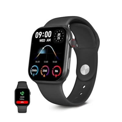 Imagen de KSIX Smartwatch Urban 5 Negro Reloj Inteligente Hombre y Mujer con Llamadas, Mensajes, Asistente Voz Monitores de Salud Modos Deporte, Sumergible Apps