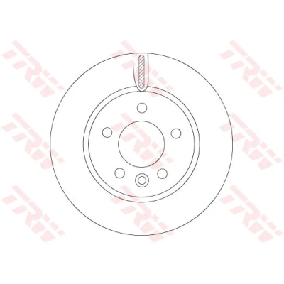 Imagen de TRW DF6589S Disco de freno 303 28 5 120 ventilado barnizado altamente carbonizado VOLKSWAGEN: Crafter Furgón, MAN: TGE Furgón