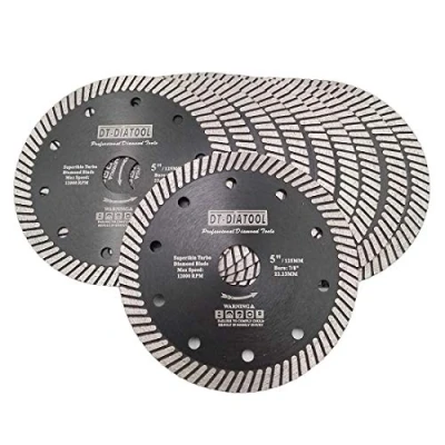 Imagen de DT DIATOOL Disco Tronzador Diamante 10 Piezas 125 mm x 22,23 Super Dünn Hoja de Sierra para Corte Porcelanico Azulejos Mármol Granito Cerámica