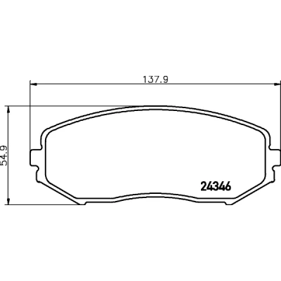 Imagen de HELLA 8DB 355 012 351 Juego de pastillas freno con avisador acústico desgaste SUZUKI: Grand Vitara 2 SUV, 1 SUV