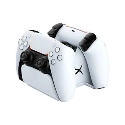Imagen de HyperX ChargePlay Duo Estación de carga para controladores inalámbricos Playstation 5 DualSense, base ponderada y acoplamiento seguro, diseño compacto, cable USB C incluido