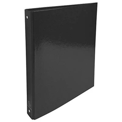 Imagen de Exacompta ref. 519291E Iderama Caja de 10 archivadores rígidos, 4 anillas redondas, diámetro 30 mm, parte trasera 40 dimensiones externas: 32 x 26 cm, tamaño A4, color negro