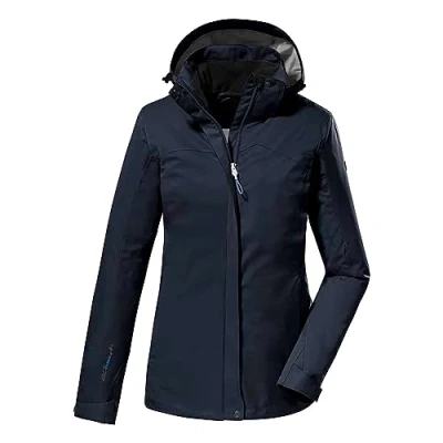 Imagen de killtec Mujer Chaqueta funcional/chaqueta de exterior con capucha desmontable KOS 133 WMN JCKT, dark navy, 44, 38383 000