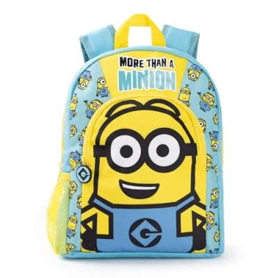 Imagen de Minions Mochila Dave Boys azul y amarilla con correas ajustables Escolar Deportiva Práctica Organizada Regalo de mercancía la película serie