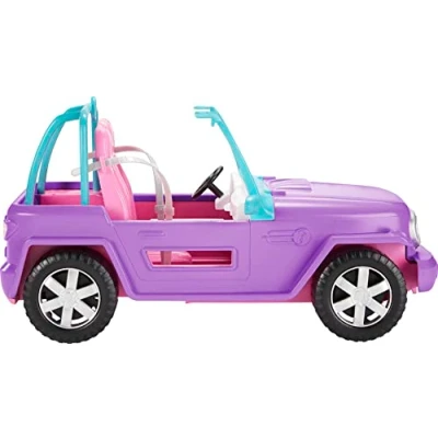 Imagen de Barbie Jeep, Coche Todo Terreno al Aire Libre, de Juguete (Matte GMT46)
