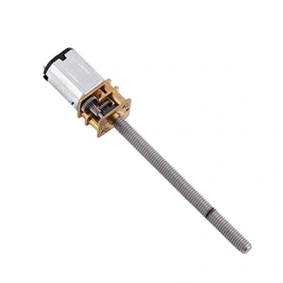 Imagen de DC 12V 400RPM N20 Micro Motor de Engranaje 16mm Eje M4x55mm Reductor Tornillo Metal con Caja Ideal para Robots Móviles/Proyecto Coches Inteligentes