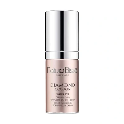 Imagen de Natura Bissé Diamond Cocoon Sheer Eye Contorno de Ojos Antiedad con Color Ácido Hialurónico, Vitamina PP y Extracto Fermentus Glaciarum 25 ml