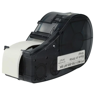 Imagen de vhbw Cinta de escritura reemplaza Brady M21 750 595 WT para impresora etiquetas 19,05 mm negro a blanco, vinilo