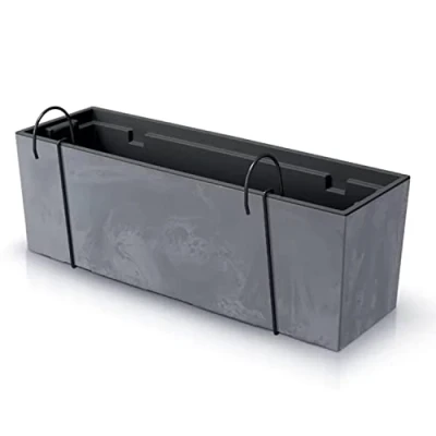 Imagen de Maceta URBI CASE BETON EFFECT W , dimensiones (mm) 580x180x195, color Marengo