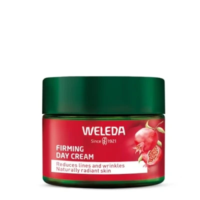Imagen de Weleda Crema de Día Reafirmante Granada, Reduce Líneas Expresión y Arrugas, Reafirma, Ilumina Protege la Luz Azul, con Aceite Granada Péptidos Maca, Tratamiento Natural 40 ml