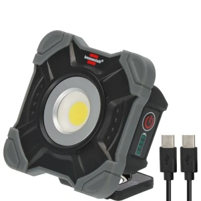 Imagen de Brennenstuhl Foco LED de trabajo a batería recargable y portátil SH 1000 MAC (1000lm, IP54, Lámpara con imán anilla, carcasa robusta), USB C