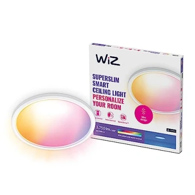 Imagen de WiZ SuperSlim Plafón LED RGBW Ø54cm blanco