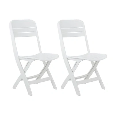 Imagen de ORION91 Pack 2 Sillas Plegables Bliss Blancas 52x40x82cm O91