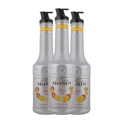 Imagen de Schnapp MoninCocktail Puré Mango sin alcohol Botella Misil 1 L (Caja de 3 L)