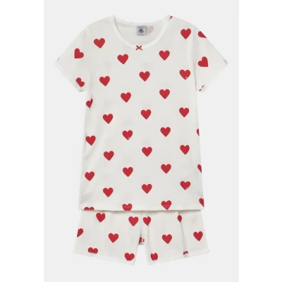 Imagen de Petit Bateau Heart Print Pijama para niños, Talla: 140, Marshmallow/terkuit