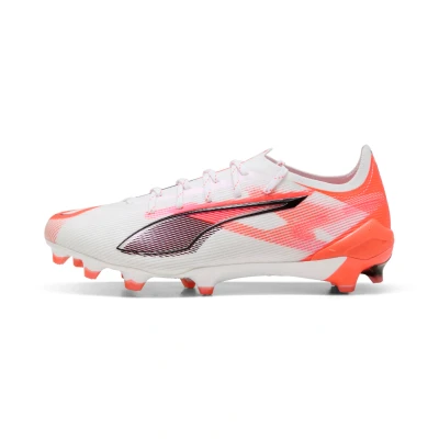 Imagen de Puma Ultra 5 Ultimate FG Botas de fútbol con tacos, Mujer, Talla: 37.5, White/black/glowing red Zapatos