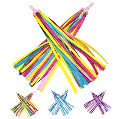 Imagen de PLATT niños Bicicleta Manillar Cintas Sreamers Serpentinas para de Scooter borlas apretones decoración niñas 1 par