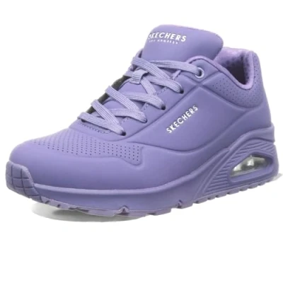 Imagen de Skechers Uno, Zapatillas de Deporte Mujer, Lilac Durabuck Mesh, 39.5 EU