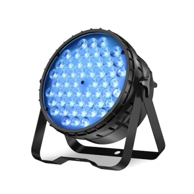 Imagen de BETOPPER Luz Discoteca, 54 * 3W DMX LED Foco Escenario con control automático/música/DMX512, Luces Fiesta para Boda Bar Club Navidad 1 pack LPC015