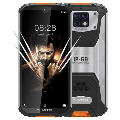Imagen de Móvil Resistentes【2020】OUKITEL WP6, IP68 4G Robusto Moviles Antigolpes, Batería 10000 mAh (18W Carga Rápida), Cuatro Cámaras 48 MP, Helio P70 6GB + 128GB, FHD+ 6.3 Pulgadas, GPS DUAL SIM WiFi Naranja