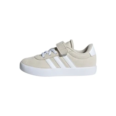 Imagen de adidas VL Court 3.0 Hook and Loop Shoes Kids, Zapatillas Unisex niños, Aluminium Cloud White Aluminium, 28 EU