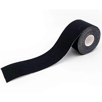 Imagen de Cinta kinesiológica color negro de axion Resistente al agua y sudor E Tape adhesivo deportivo adhesiva deportiva Vendaje neuromuscular