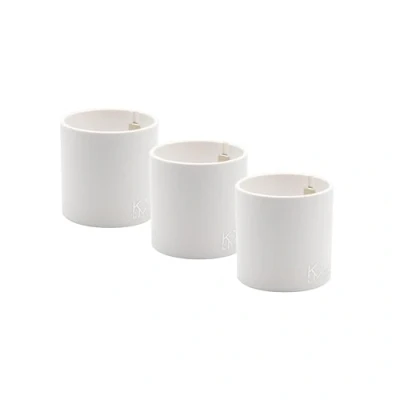 Imagen de KalaMitica Juego de 3 cilindros magnéticos 6 cm diámetro, color blanco