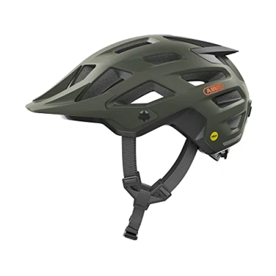 Imagen de ABUS Casco MTB Moventor 2.0 MIPS de ciclismo con protección contra impactos para uso off road all mountain, unisex Verde oscuro, talla S