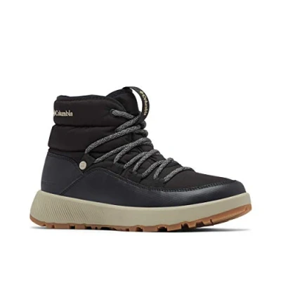 Imagen de Columbia SLOPESIDE VILLAGE OMNI HEAT MID WATERPROOF botas de nieve impermeables Mujer , Negro (Black x Silver Sage), 38.5 EU