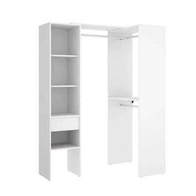 Imagen de DEKIT GRUPO RIMOBEL SUIT Vestidor con doble montaje lineal o rincón BLANCO 187 x 98,1 41,8