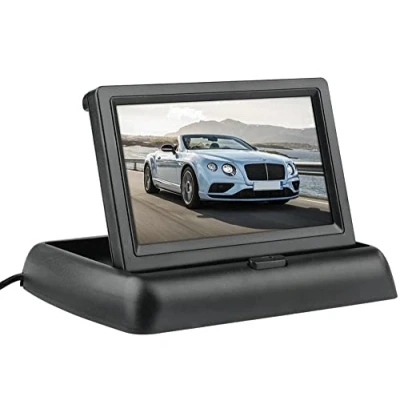 Imagen de BW 4.3 &quot;Monitor Plegable del Respaldo de la opinión Posterior Coche Digitaces TFT LCD para el Que invierte cámara, cámara Rearview Coche, CCTV DVD