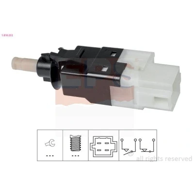 Imagen de EPS 1.810.252 Interruptor luces freno mecánico Made in Italy OE Equivalent MERCEDES BENZ: Clase E Berlina, Viano, A