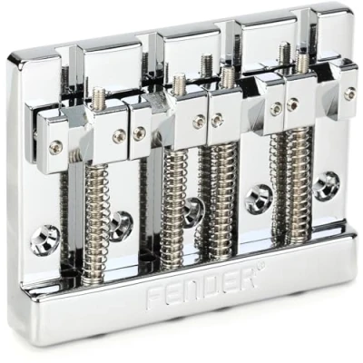 Imagen de Fender HiMass 4 String Bass Bridge Assembly With Brass Saddles