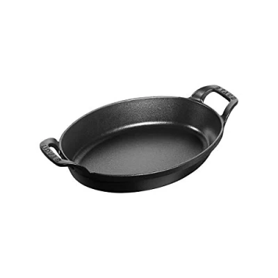 Imagen de Staub Fuente Ovalada apilable, Hierro Fundido, Negro, 21 cm