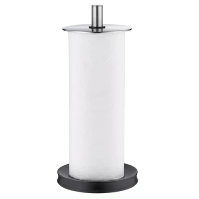 Imagen de WMF Depot Portarrollos de cocina pie 32 cm, acero inoxidable Cromargan, patas silicona, apto para lavavajillas