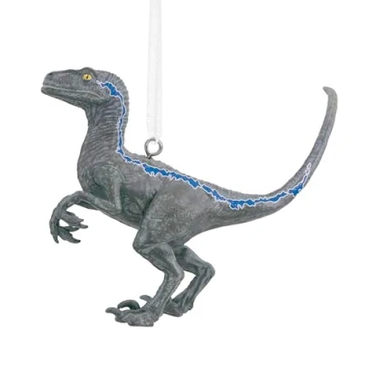 Imagen de Hallmark Beta The Velociraptor Adorno Colgante para árbol del Mundo jurásico, de Resina, Navidad, Regalos Navidad
