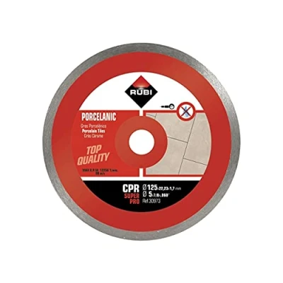 Imagen de RUBI 30973 Disco Diamante gres porcelánico contínuo (CPR) 125 mm SUPERPRO, Gris